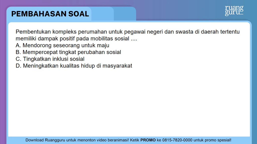 Pembentukan Kompleks Perumahan Untuk Pegawai Neger