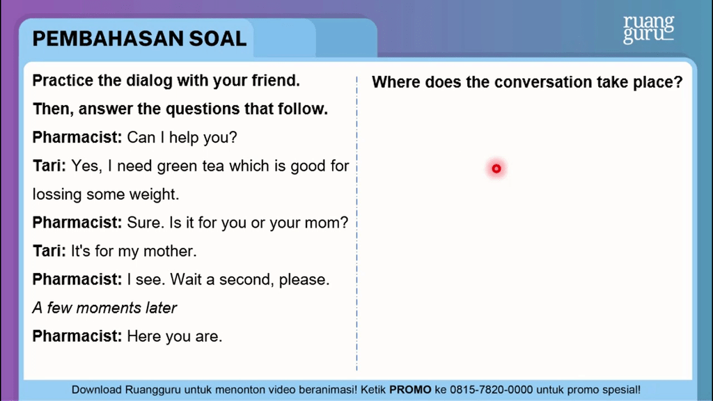 Where does the conversation take place?