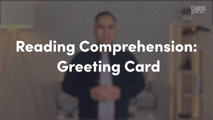 Reading Comprehension - Aspects of Greeting Card