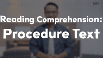 Reading Comprehension - Procedure Text