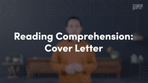 Reading Comprehension - Aspects of Cover Letter