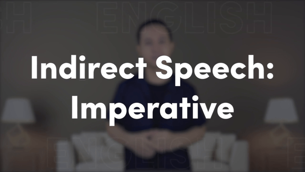 Video belajar Indirect Speech - Imperative Bahasa Inggris untuk Kelas ...