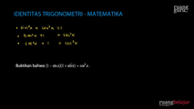 Pembuktian dengan Sifat Identitas Trigonometri