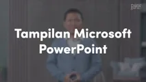 Tampilan Microsoft PowerPoint