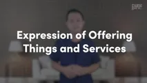 Expression of Offering Things and Services