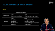 Adding Information Review