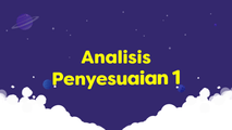 Analisis Penyesuaian 1
