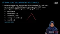 Latihan Soal 10 Trigonometri Analitika