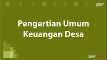 Pengertian Umum Keuangan Desa