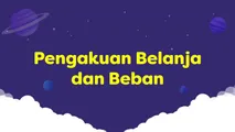 Pengakuan Belanja dan Beban